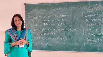 DM- Discrete Mathematics-SE CSE-IT- Algebric  Systems and Binary Operation