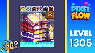 Pixel Flow Level 1305 (Hard) Walkthrough Solution