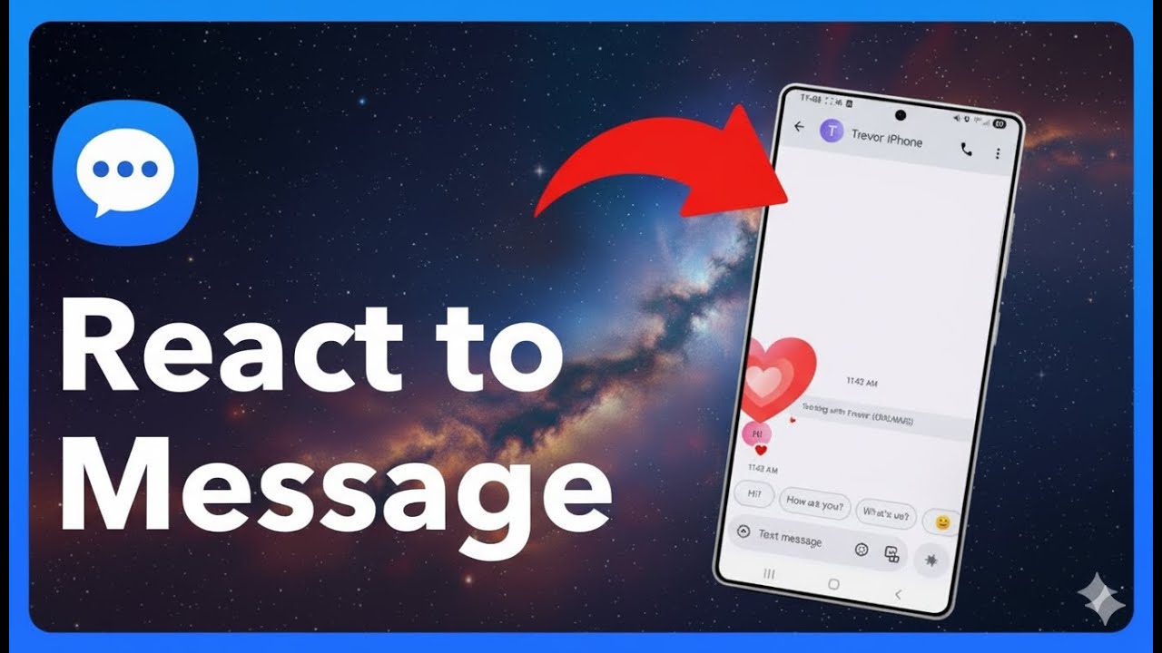 How To React To Messages On Android
