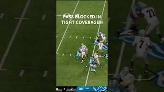 Insane pass gets blocked on tight defense!!! #nfl #madden26 #lions #raiders #lasvegas #detriotlions