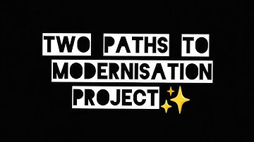 Two paths to modernisation || history project file || class 11