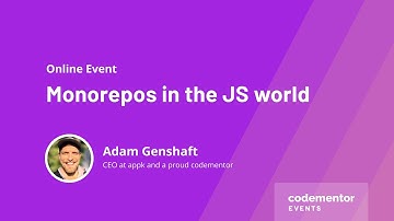 Monorepos in the JS world | Adam Genshaft