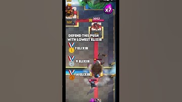 Defend this push with lowest elixir Pt.3 🧠