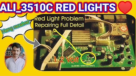 A Solution of ALI3510C and ALI3510D HD Green Goto Hang Problem, Red Light, No Display Fault in Urdu