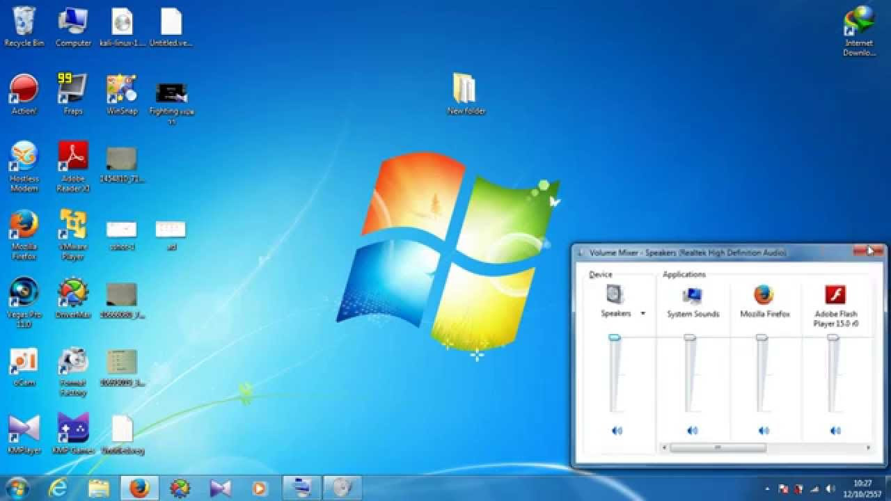 เสียง ลํา โพ ง  New Update  ลําโพงคอมไม่มีเสียง Windows 7