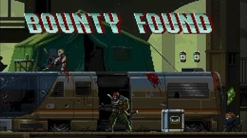 HUNTDOWN - The Misconducts - Level 2-3 (Boss)Hard-Knock Murdoch (Explosive gun fight gaming)-Mow Man