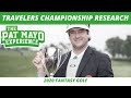 Fantasy Golf Picks - 2020 Travelers Championship Research and Millionaire Maker DraftKings Preview