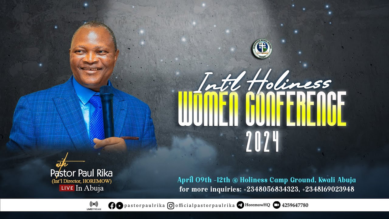 INTERNATIONAL HOLINESS WOMEN CONFERENCE 2024 (DAY 4 MORNING TEACHING)