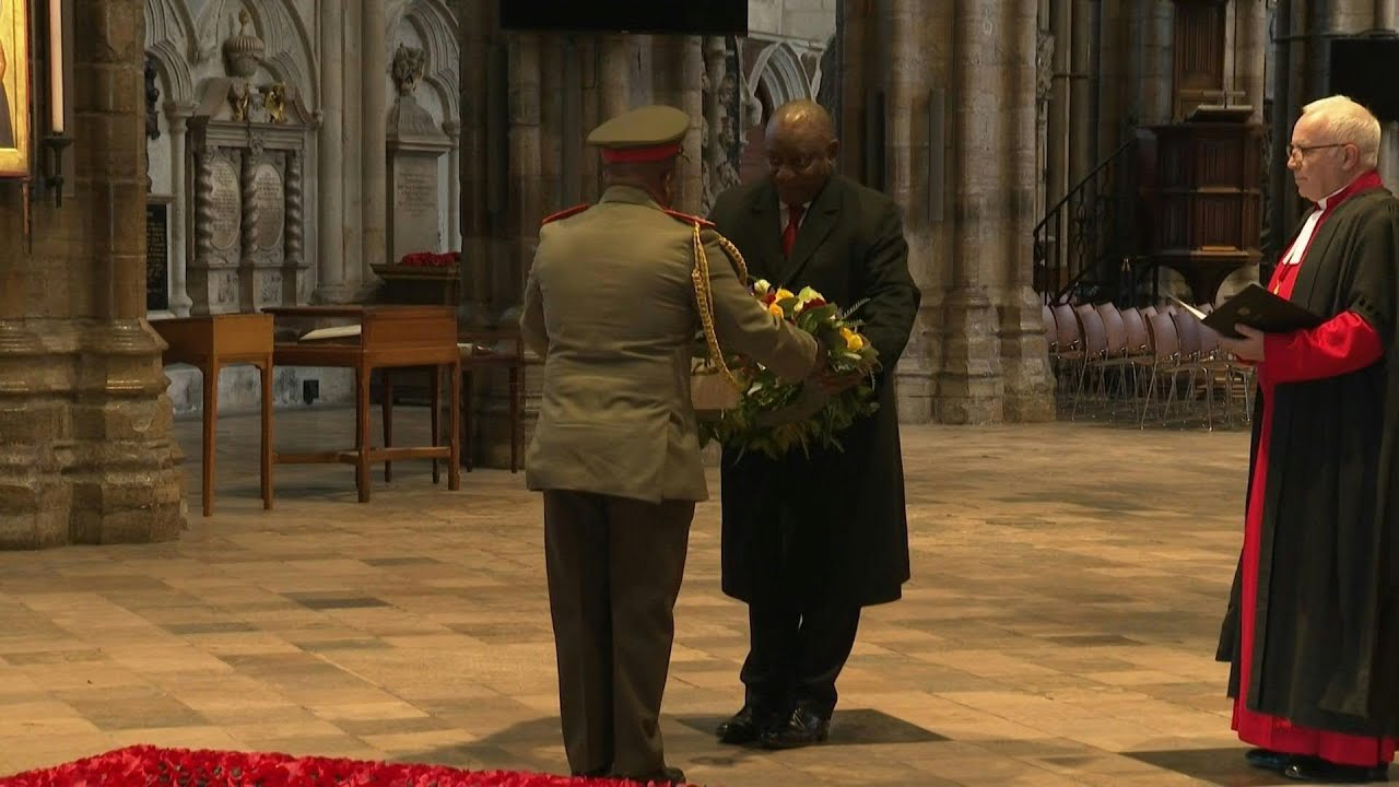 South African President Cyril Ramaphosa visits Westminster Abbey | AFP
