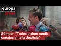 Sémper sobre las hijas de Zapatero: "Nadie está libre de dar cuenta ante la Justicia"