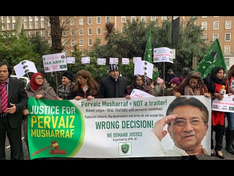 peaceful protest in favour of pervez musharraf