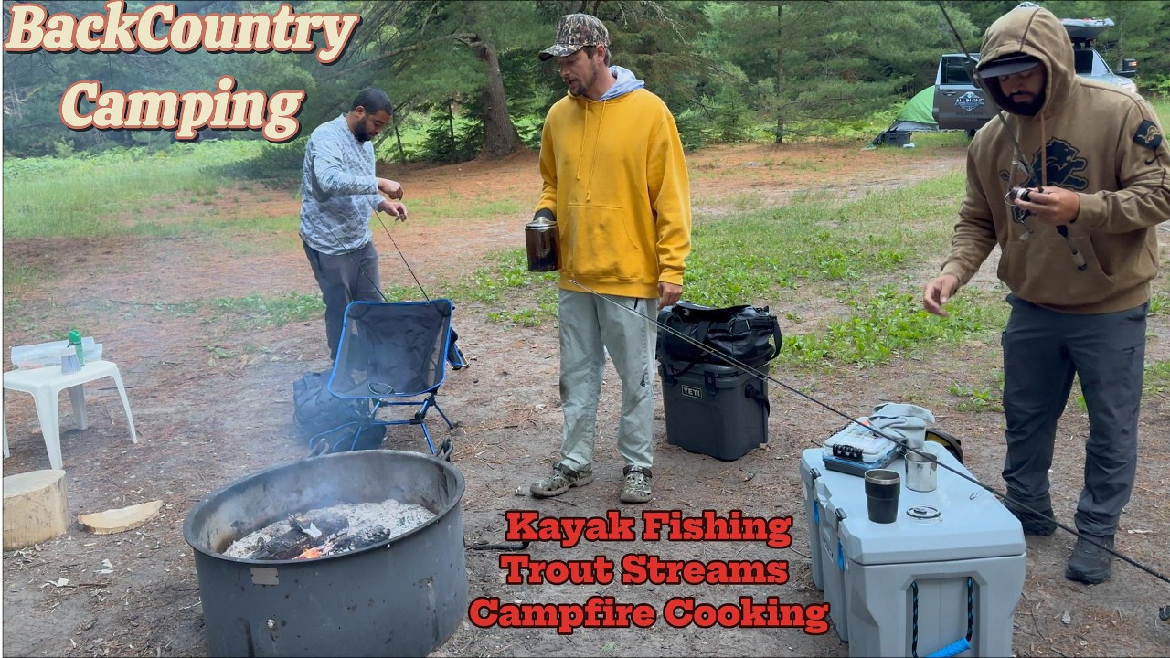 Kayak Fishing & Camping Catch & Cook Northern Michigan Backcountry