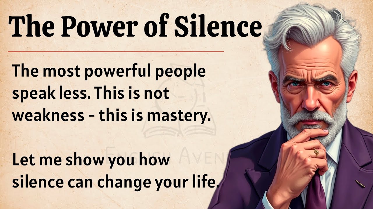 Outline Video The Power of Silence || Master It Before You Speak Again || Graded Reader || Improve Your English ✅️