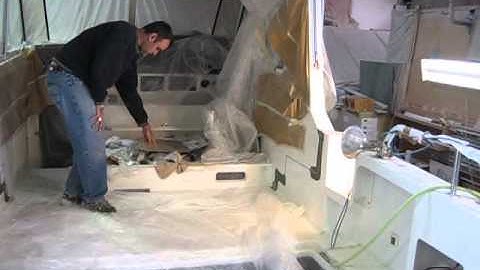 Stretching Fibreglass Powerboat Part 10