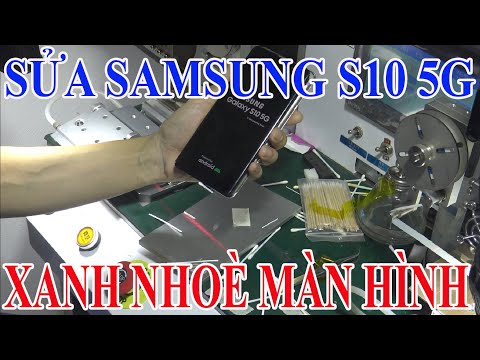 sửa điện thoại samsung s10 5g đen nhoè màn hình