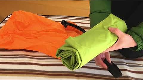 How to inflate an air mat with a pump sack?