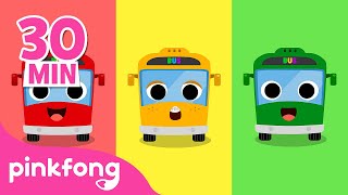 Canzoni del Bus | +Compilazione |Pinkfong, Bimbo Squalo! Canzoni per Bambini