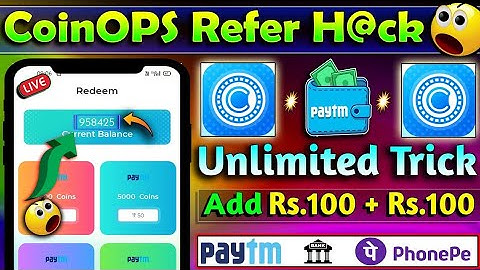 🤑 Coinops App Script | Coinops App | Coinops App Unlimited Trick | Coinops Refer Trick | Live Loot