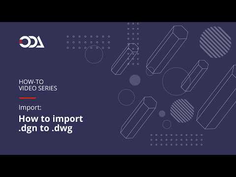 How to import  .dgn to  .dwg