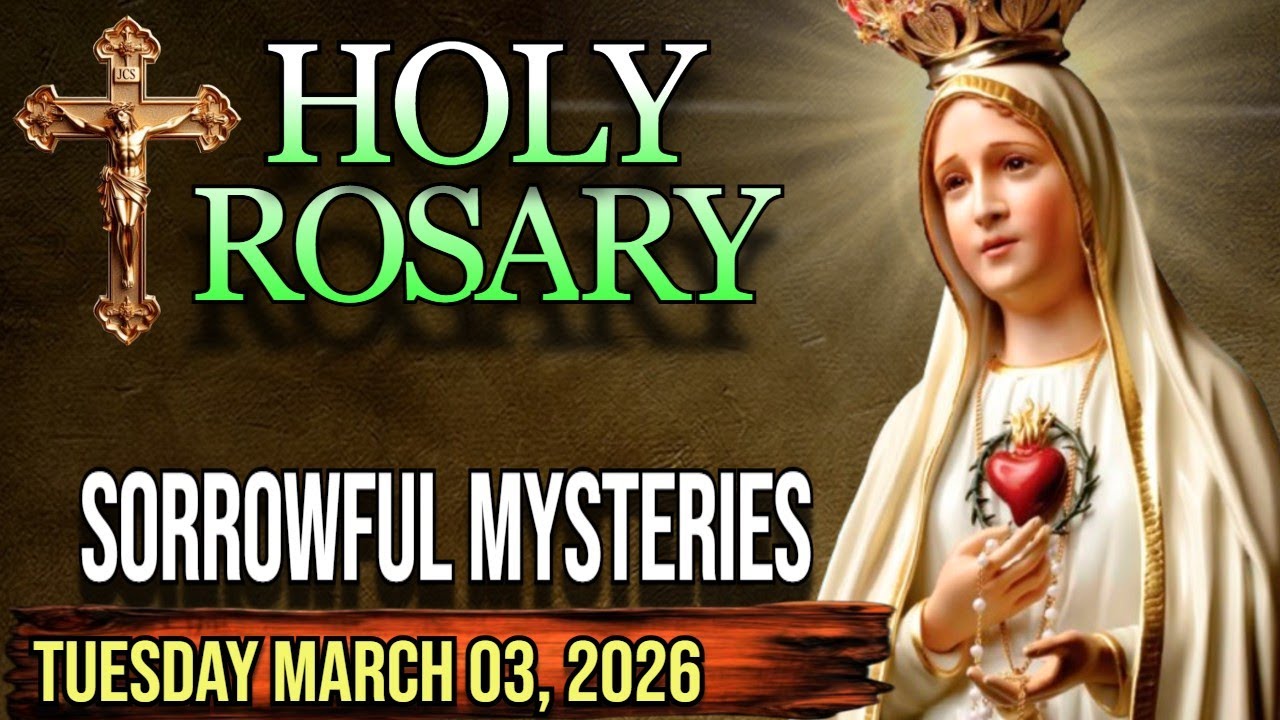 Святой Розарий сегодня🌹Вторник, 3 марта🌹Тайны скорби🌹Ежедневный Розарий