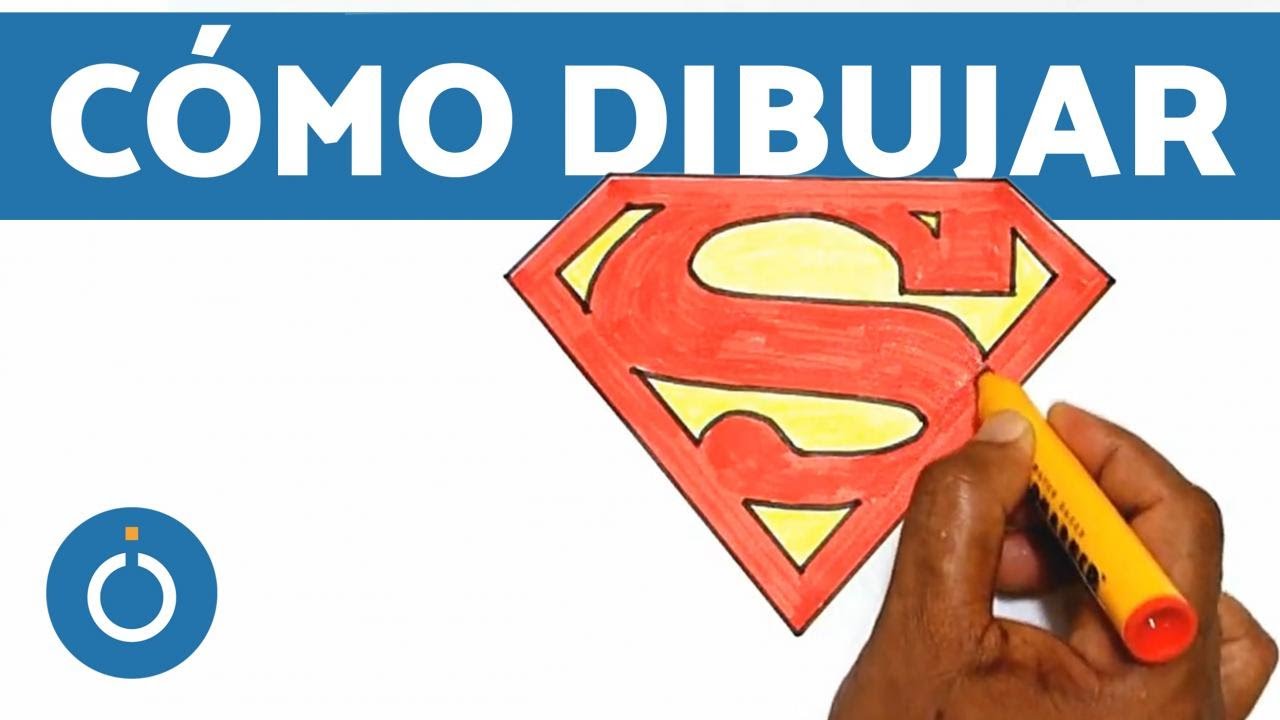 Cómo DIBUJAR el LOGO de SUPERMAN paso a paso (A COLOR) - YouTube