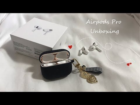 에어팟 프로 개봉기!/에어팟프로 케이스/철가루 방지 스티커/AIRPODS PRO UNBOXING