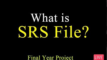 Steps To Design SRS File | Final Year Project Guide | VU Mentor #fall2022 #finalyearproject