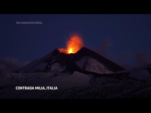 El volcán Etna entra de nuevo en erupción