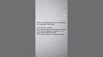 Negotiable Instruments Act  MCQ Question Answer