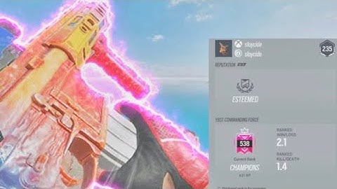 the *BEST* champ settings Rainbow Six Siege Operation Commanding Force