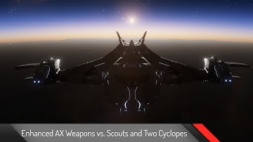 Enhanced AX Weapons vs. Scouts and Two Cyclopes | Raw Footage | Elite Dangerous: Odyssey