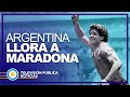 Primeras imágenes de la despedida a Maradona