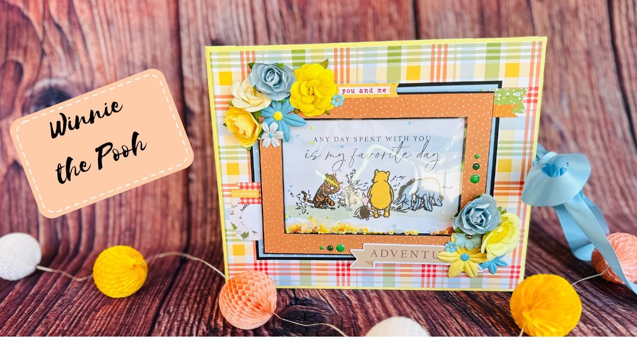 Album Scrapbooking Winnie l’Ourson 🧸 | Album Photo Bébé Fait Main – Grande Capacité