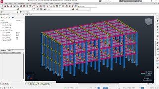 Pemodelan Bangunan Beton 3 Lantai menggunakan Software RSAP