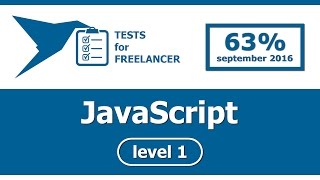 Freelancer - JavaScript - level 1 - test (63%)