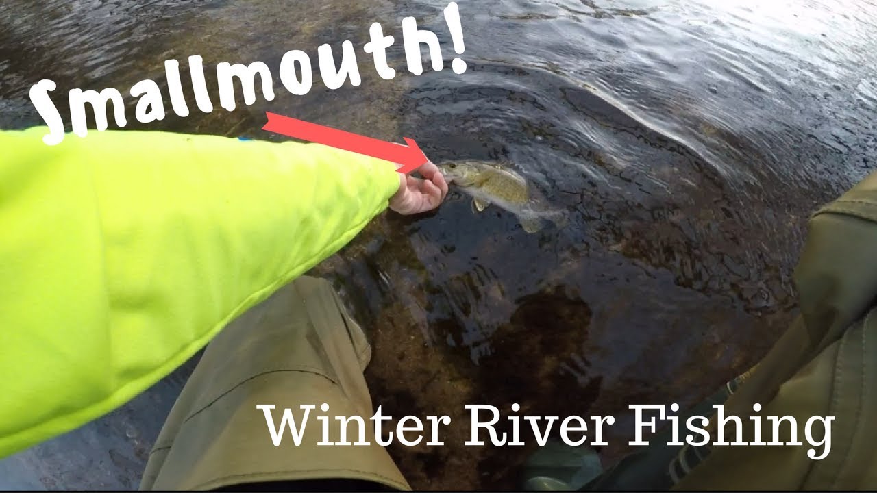 SMALLMOUTH! Bass and Crappie River Fishing in Winter, Maryland