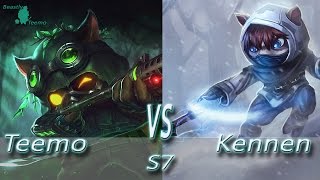 League of Legends - Omega Teemo vs Kennen - S7 Ranked Gameplay (Season 7)