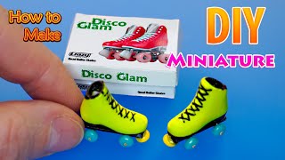 Details about   Dollhouse Miniature Sports Shoes Half Scale Roller Skates Unpainted 