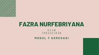 Pemrograman Basis Data Modul 7 Agregasi