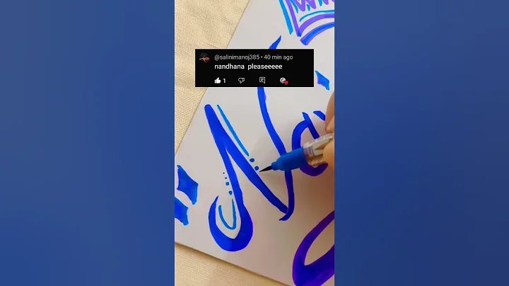 Writing my subscribers name .Comment your name 👉👉#art #calligraphy #drawing #lattering #brushpen