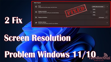 Fix Screen Resolution Problem Windows 11/10 Easy Steps