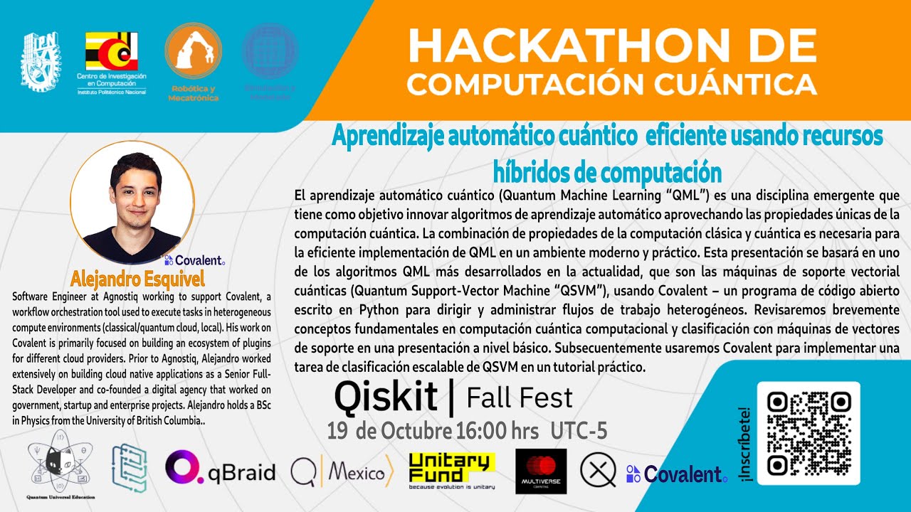 Qiskit Fall Fest CIC-IPN Mexico 2022- QML eficiente usando recursos híbridos de computación.