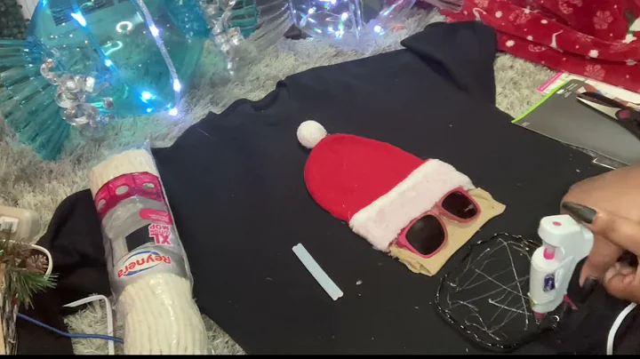EASY LIGHT UP DIY UGLY CHRISTMAS SWEATER | DOLLAR TREE DIY | HOW TO MAKE AN UGLY CHRISTMAS SWEATER