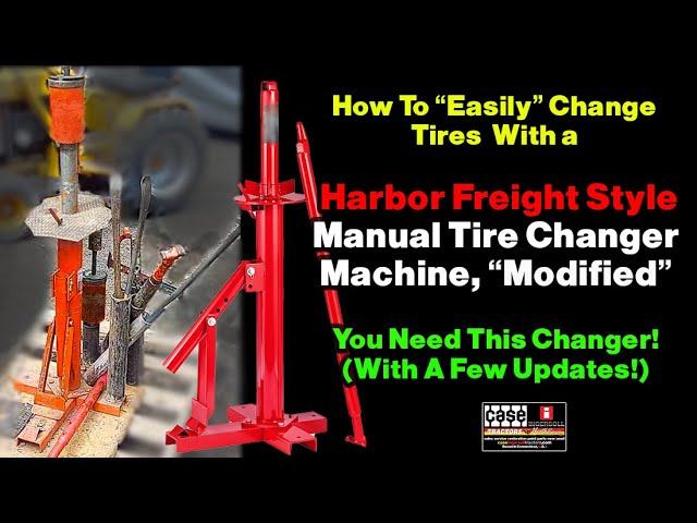 Manual tire changer. Manual tire changer. Video 3 