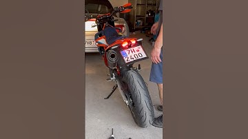 KTM SMCR 690 2024 LeoVince sound check💣💥 #ktm #supermoto #sm #smcr690 #leovince #exhaust #tooloud
