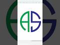 AS logo design. #logo #logodesign #corel