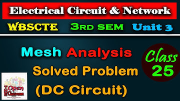 Mesh Analysis-Problem-DC Circuit-Basic Electrical Engineering-B.Tech, Diploma
