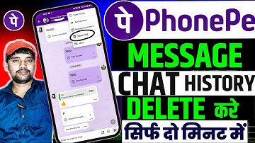 How To Delete PhonePe Chat Message | PhonePe Ki Chat Kaise Delete Kare | Phonepe Message Delete