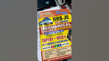 RRB JE CBT 2 BEST BOOK FOR MECHANICAL ENGINEERING #RRBJE #MECHANICAL ENGINEERING #RRB