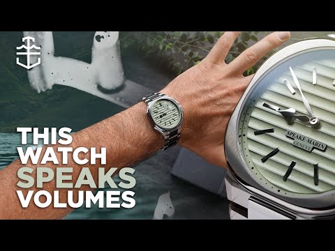 The Speake-Marin Ripples Metallic Green is distinctly designed and hued